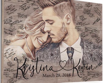 Personalized Wedding Guest Book Alternative Rustic Wedding Decor Guest Book Sign Wood Decorations GuestBook Alternative Wedding Guest Book