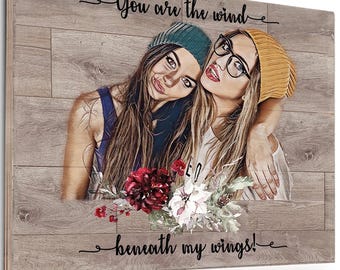 Personalized Gift for Her Mom Gift from Kids Custom Portrait Christmas Gift for Mom Ideas Woman Home Gift for Grandma Grandparents Gift