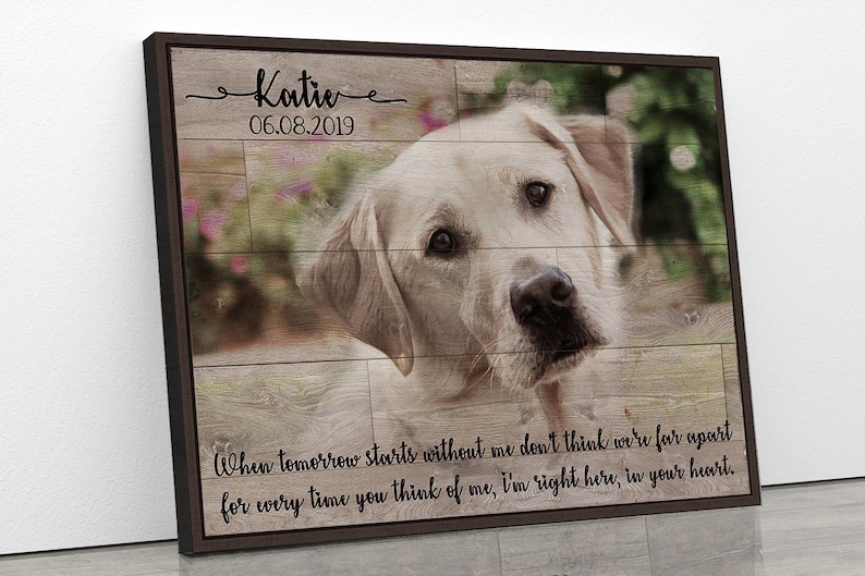 Pet Memorial Gift Pet Gift for Him Dog Dad Gift Personalized Gift Custom Portrait Dog Memorial Gift Pet Sympathy Gift Remembrance Gift 