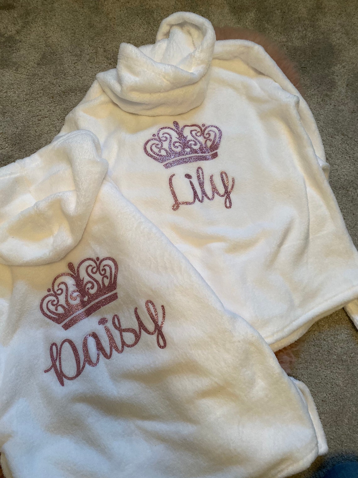 personalised white robe