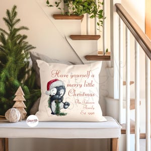 Personalised Christmas Cushion Cover | Themed Cushion Cover | Family Cushion | Christmas Decoration | Luxury Cushion Cover |