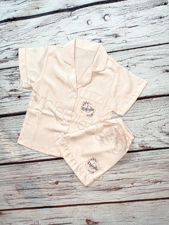 satin pyjamas personalised