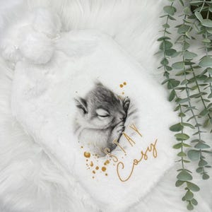 Squirrel Hot Water Bottle | Gift for Friend | Autumn Lovers | Stocking Filler | Cute Animal Plush Gift | Faux Fur | Cosy Nights