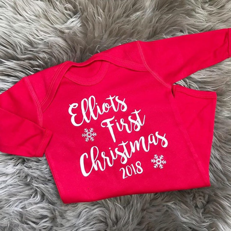 my first christmas sleepsuit 2018