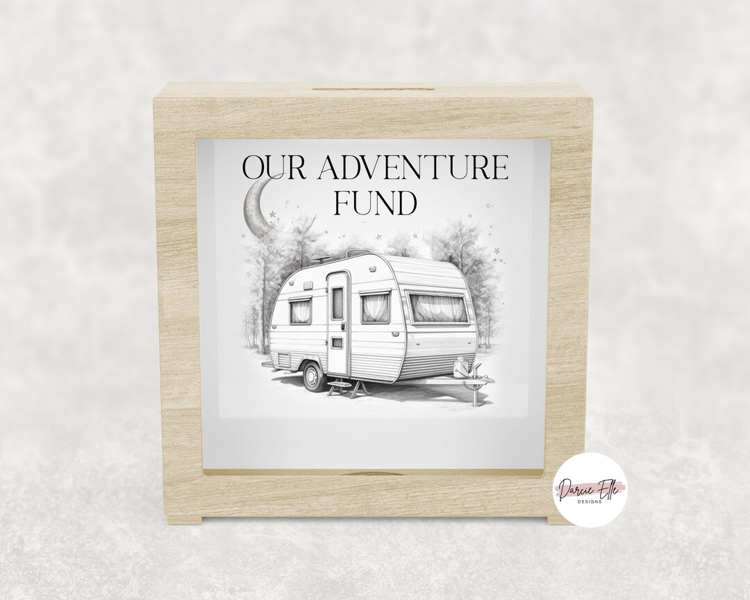 Tourer Caravan Money Box Shadow Money Bank Motorhome Gift Savings Jar