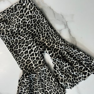 Leopard Print Bell Bottoms | Toddler Bell Bottoms | summer Bell Bottoms| Baby Flare leggings | Vintage Style Bell Bottoms