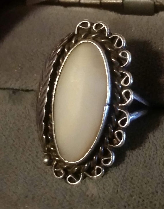 Mother of Pearl Ring - image 1