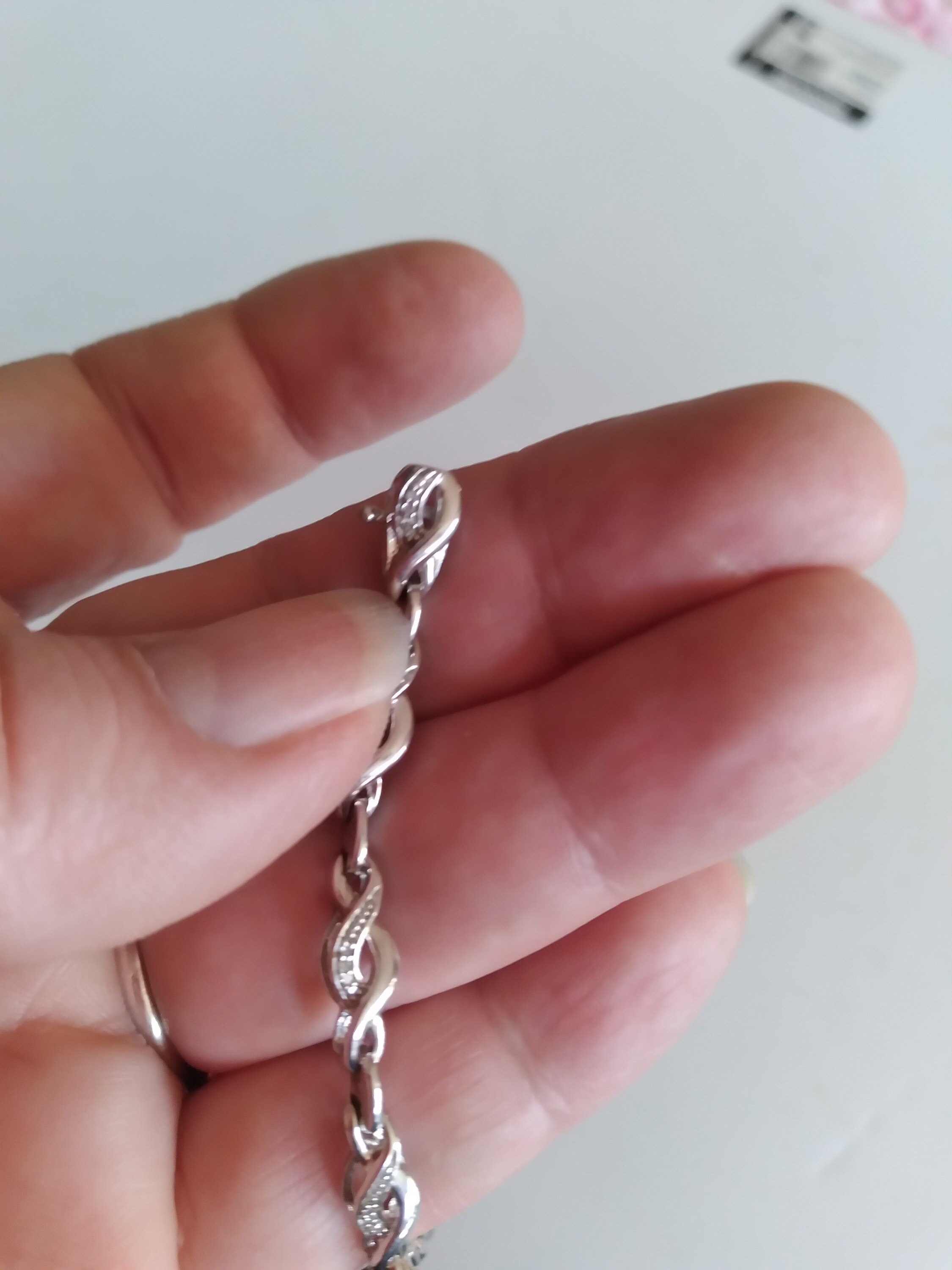 925 JWBR Tennis Bracelet With Safety Clasp Etsy