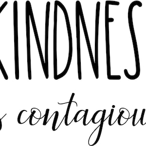Kindness Is Contagious SVG Cut File for Cricut or Silhouette