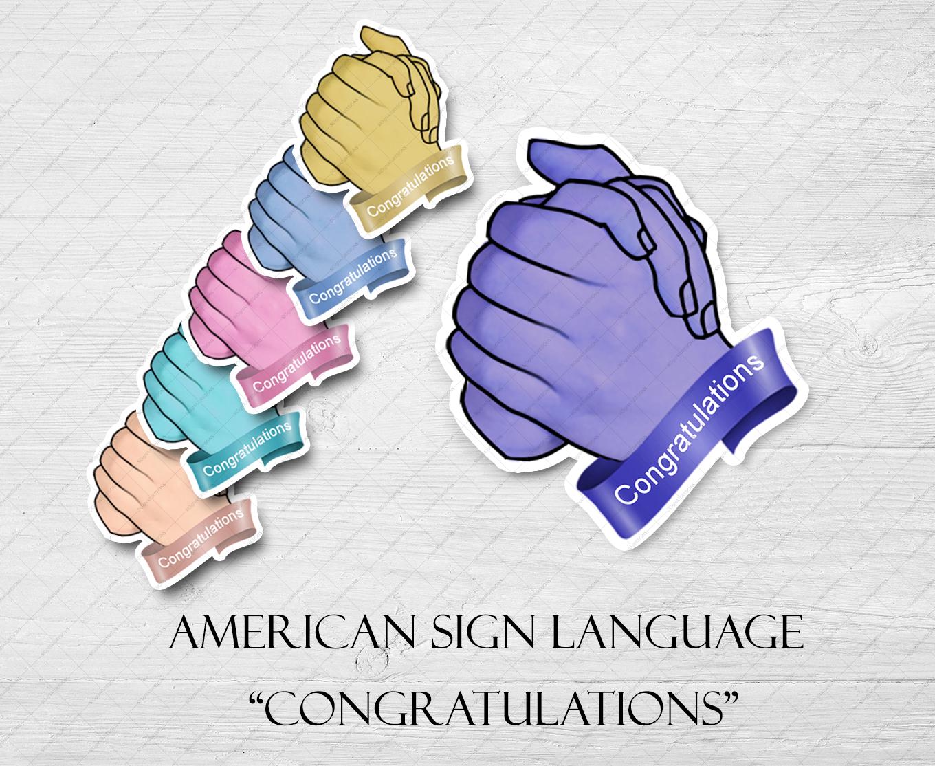 Congratulations Asl - Etsy