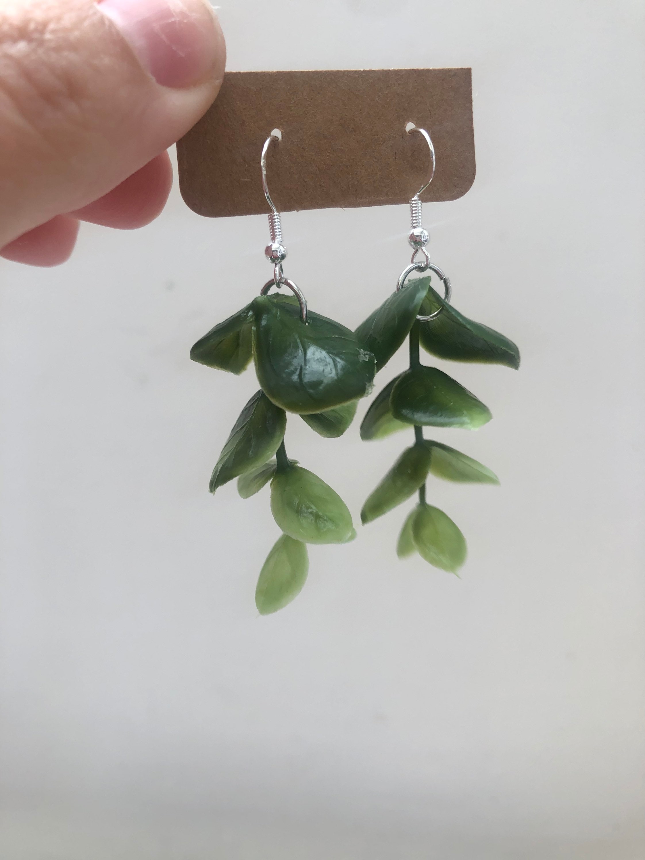 Handmade Plant earrings Floral earrings Etsy