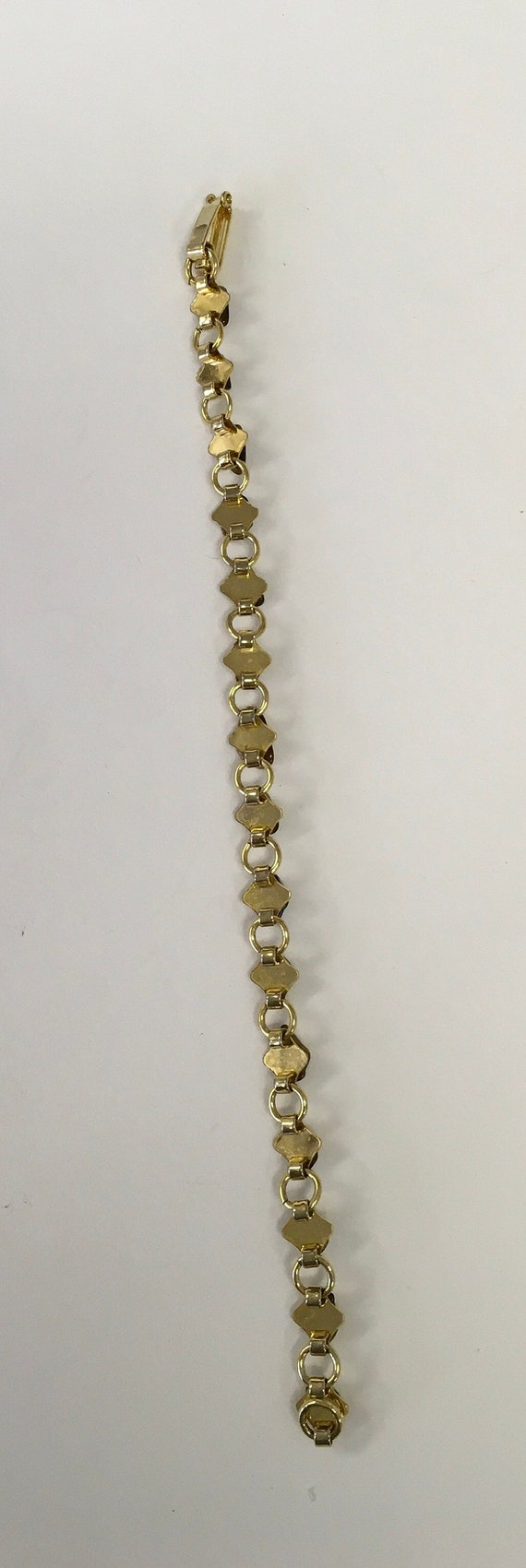 Tiger eye chips in link bracelet - image 3