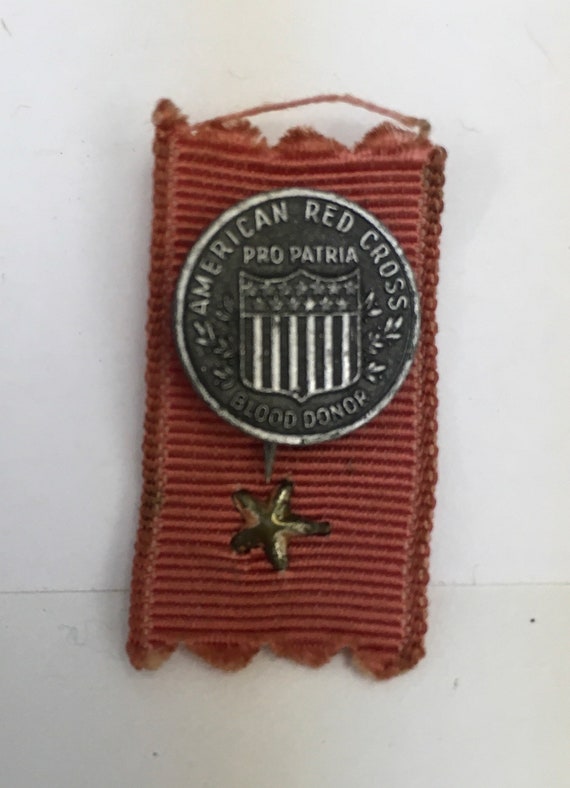 American Red Cross blood donor pin from the 40’s o