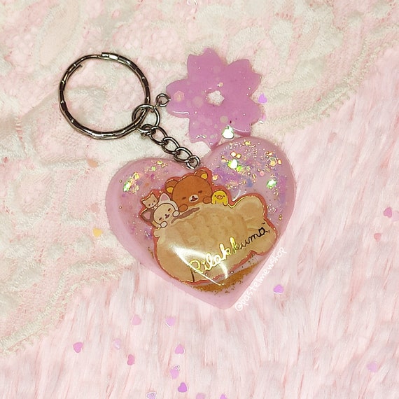 Rilakkuma Sanrio Keychain Keychains Resin Piece Etsy