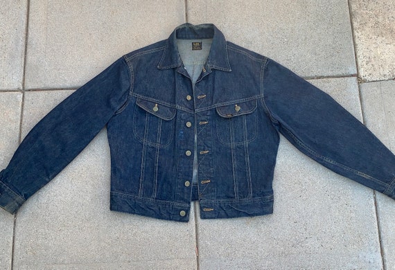 Vintage Sanforized Lee 101 J Riders denim Jacket