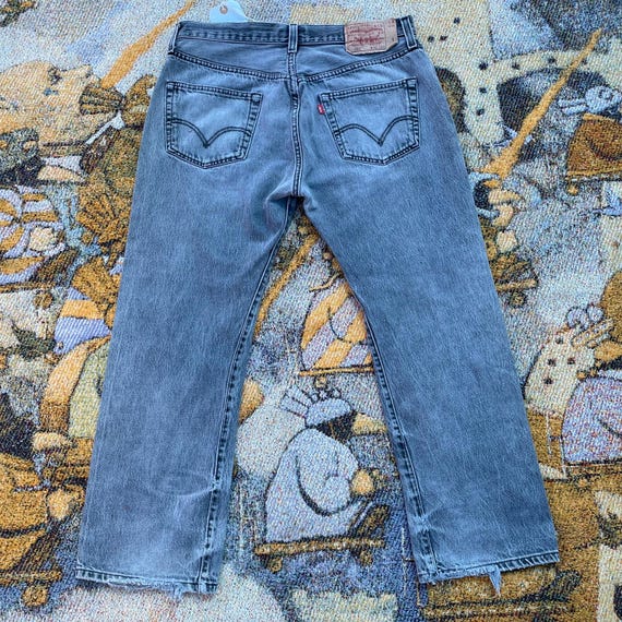 Upcycled patchwork Levi’s button fly jeans - image 2