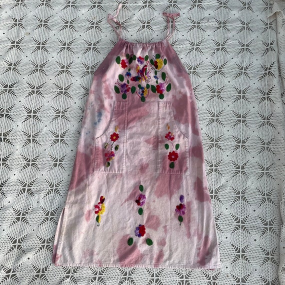 Vintage handmade 70s embroidered dress - image 2