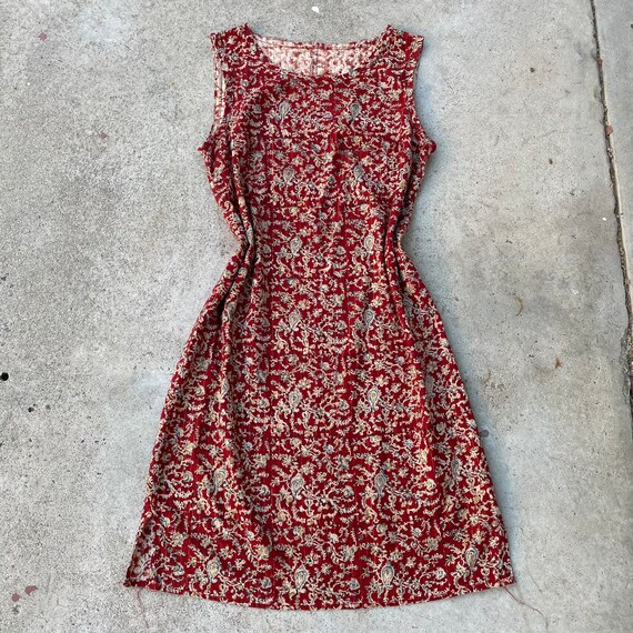 Vintage 70s handmade paisley dress - image 4