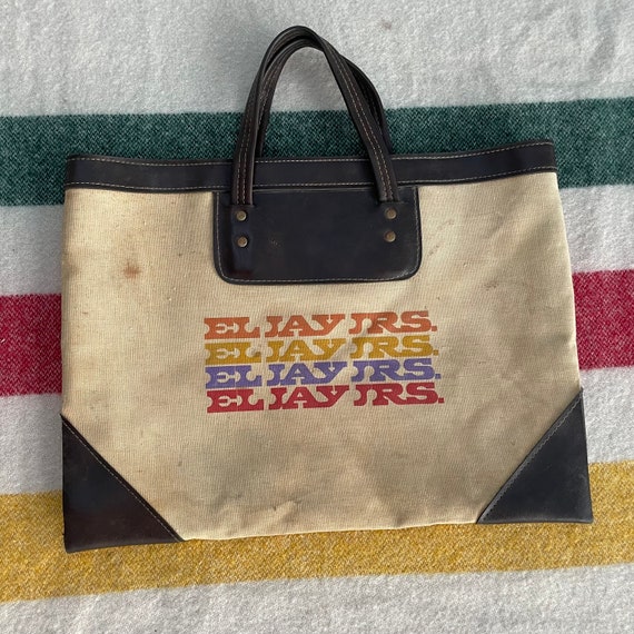 Vintage El Jay Jr tote canvas bag - image 1