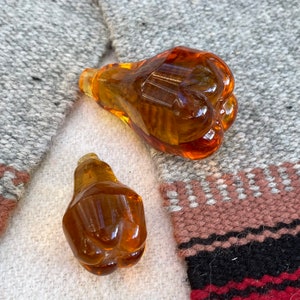 Vintage glass amber collectible piece