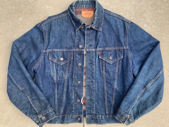 Vintage 1960s Big E Levi's Troy Lined trucker
