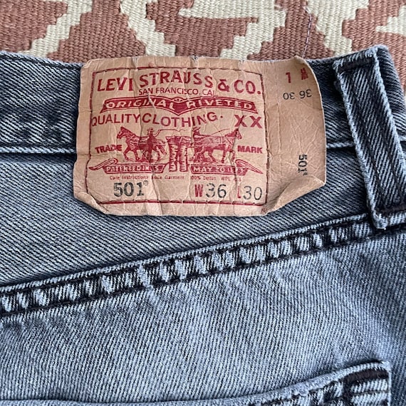Upcycled patchwork Levi’s button fly jeans - image 3
