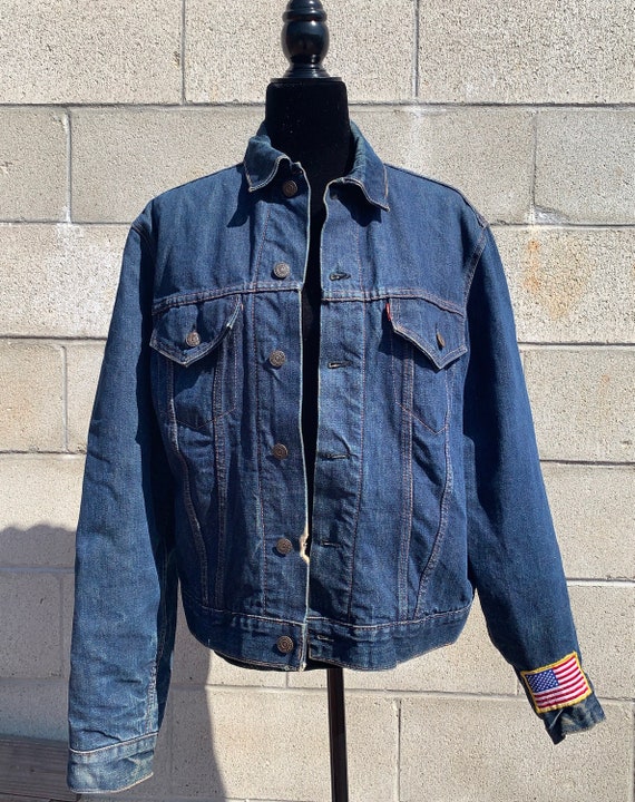 Vintage 1960s Big E Levi's Troy Lined trucker