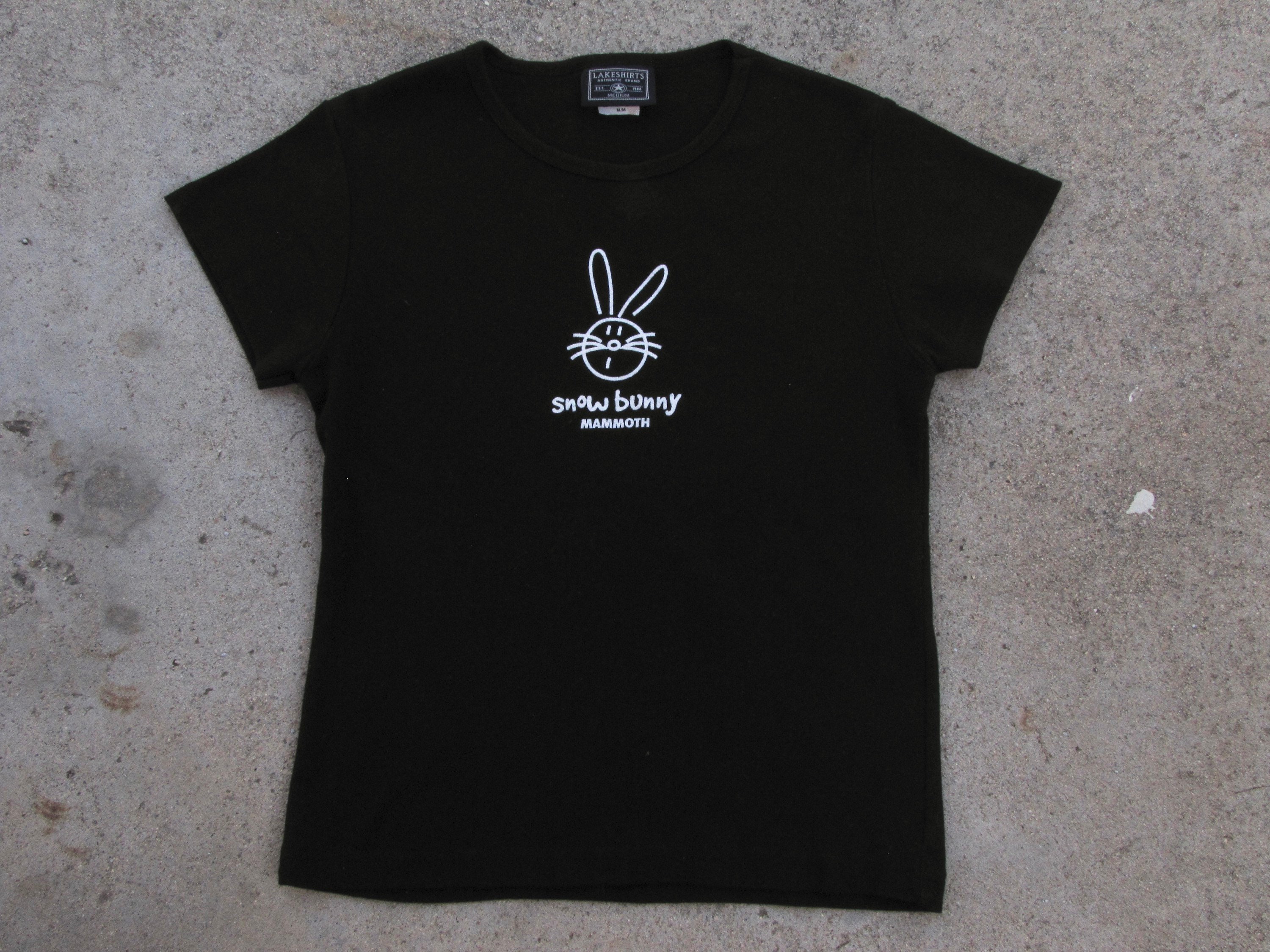Vintage Snow Bunny Black tshirt | Etsy