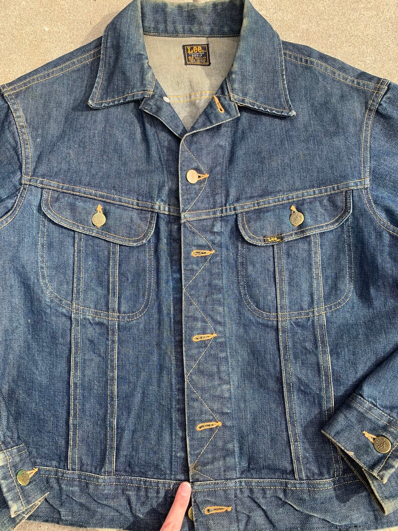 Vintage Sanforized Lee 101 J Riders denim Jacket