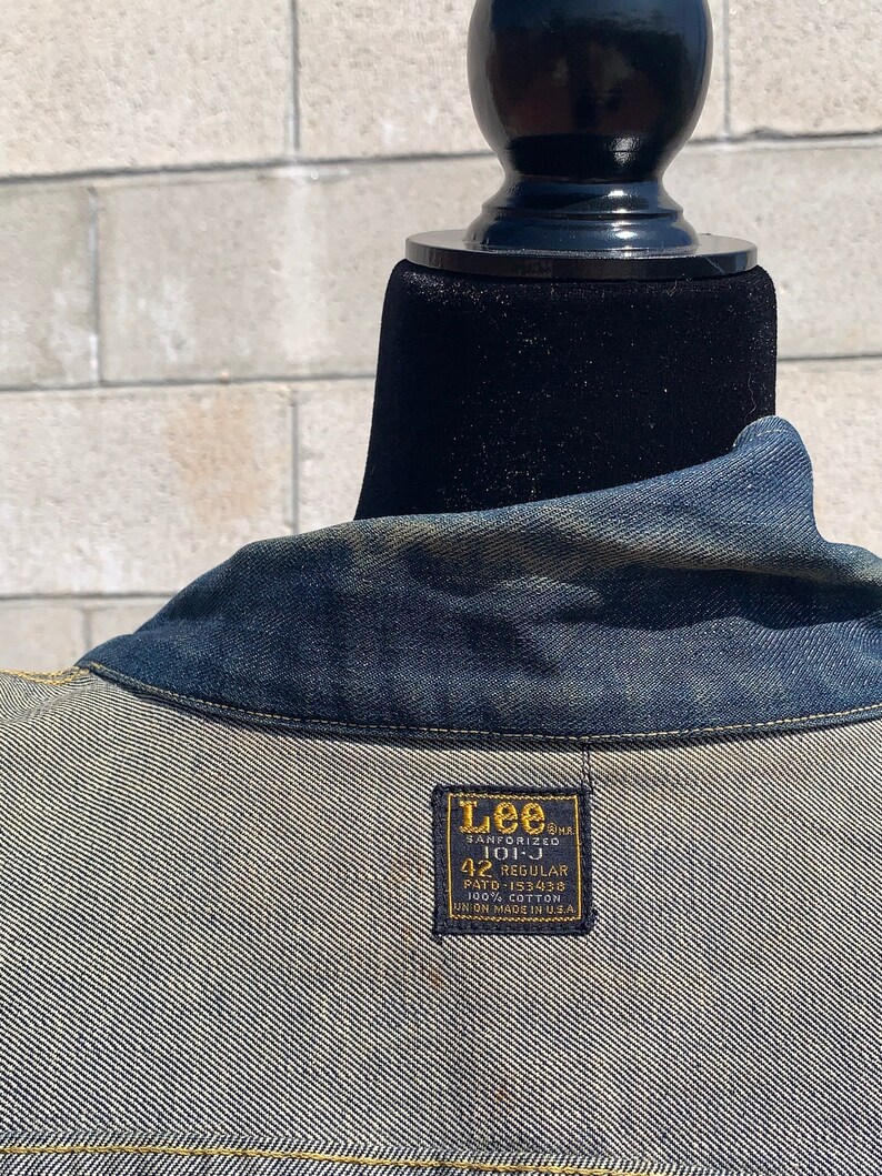 Vintage Sanforized Lee 101 J Riders denim Jacket