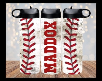 Baseball Tumbler | Sports Tumbler | Baseball | Custom | Personalized Water Bottle | Stainless Steel | Sports Water Bottle | 20oz Bottle