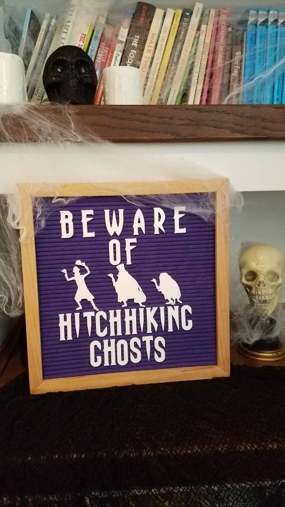 Hitchhiking ghost icons for letter board, halloween letter board, dis…