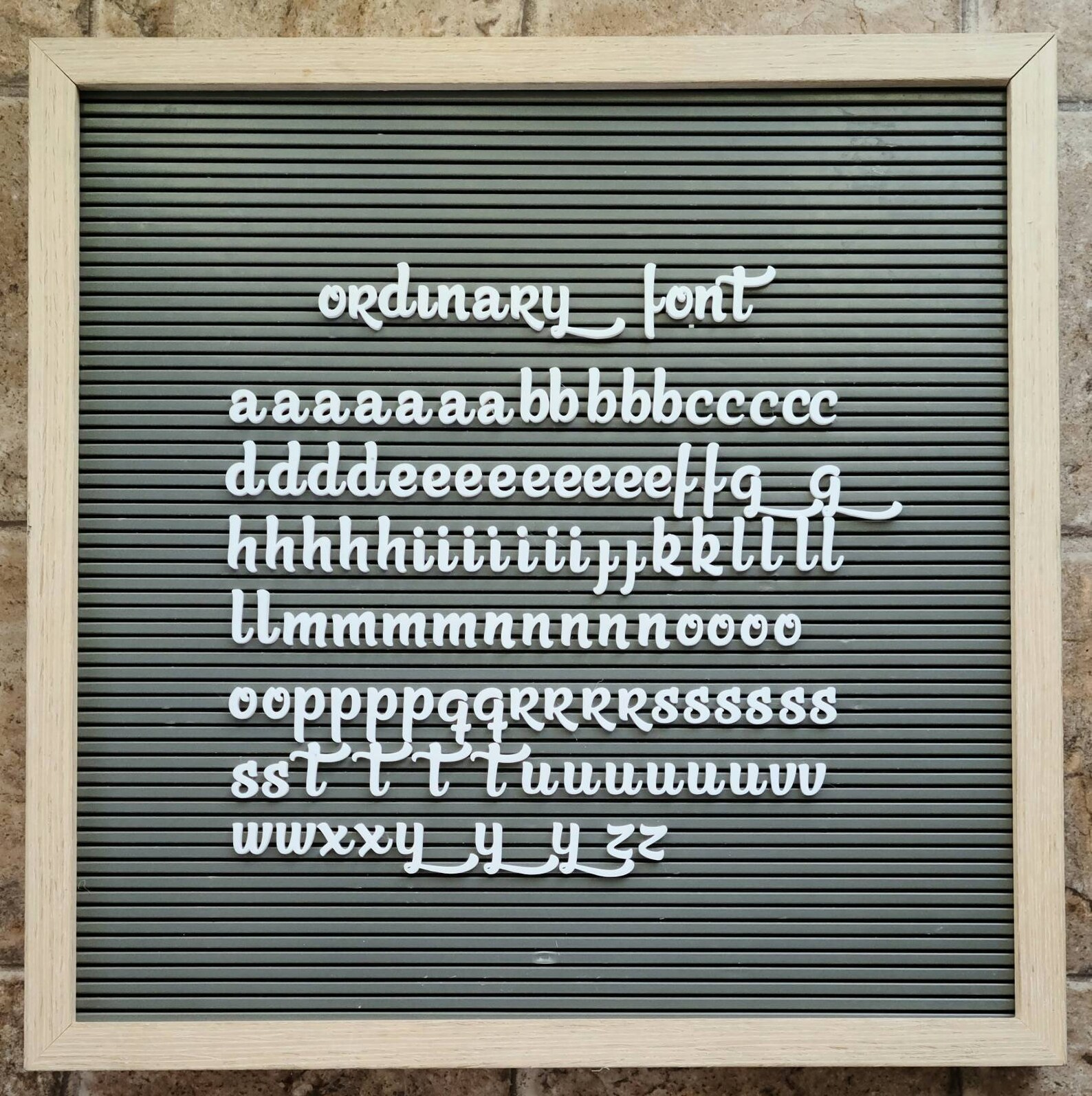 Script Letter Board Fontordinary Letters for Letter Etsy