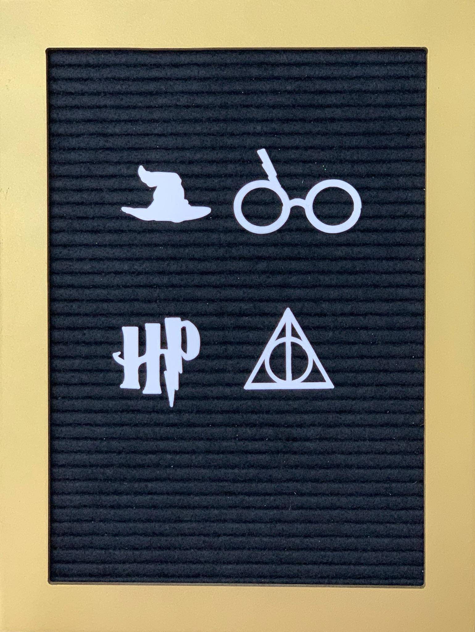 Harry Potter letter board icons--Harry Potter sign--Harry Potter deco…
