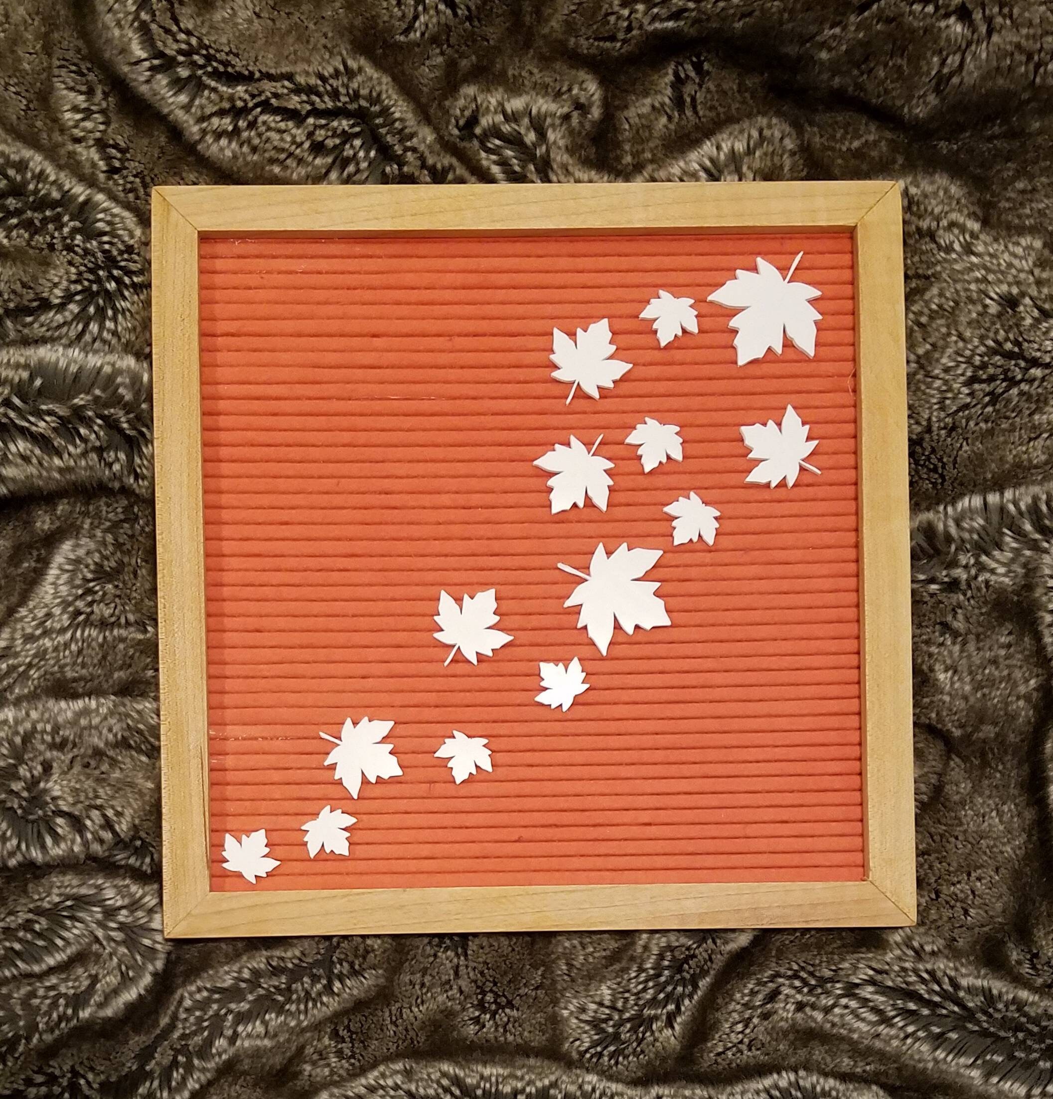 Leaves letter board icon--fall felt board icons--fall letter board ic…