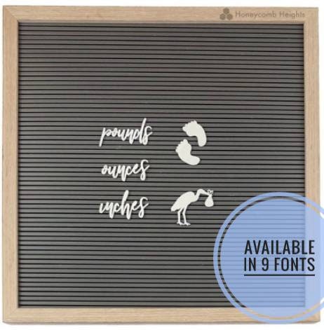 Baby announcement letter board icons-newborn photo letter board--lett…