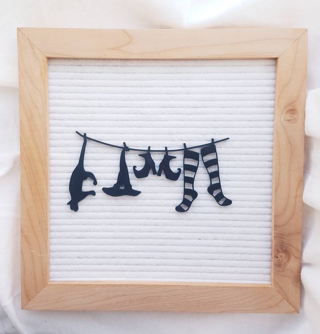 Witch Laundry letter board icons, Halloween felt board icons, Hallowe…