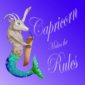 Sticker Steenbok (vierkant)