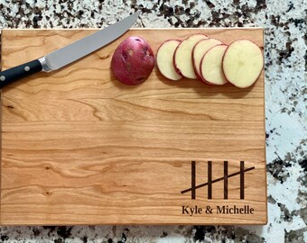 Five Year Wood Anniversary Cutting Board | 5 Yr Charcuterie Board | Custom Serving Tray | Personalized Wedding Anniversary Gift