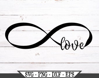 Infinity Love Svg Etsy