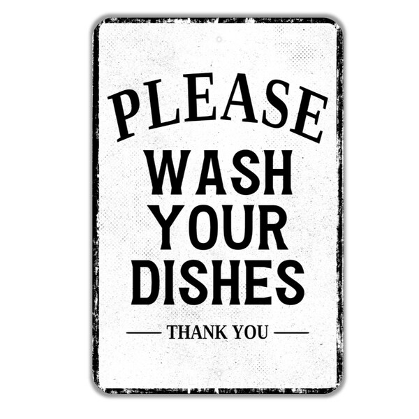 Wash Your Dishes Sign Etsy Wash Your Dishes Sign Etsy