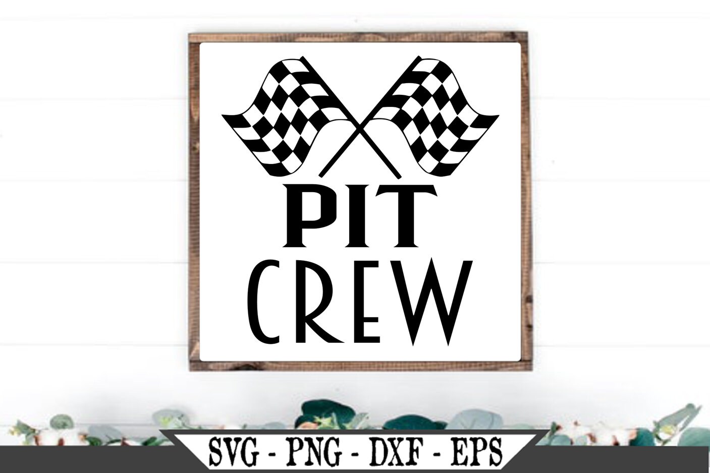 Download Pit Crew SVG With Checkered Flags Vector Vinyl Cut File ...