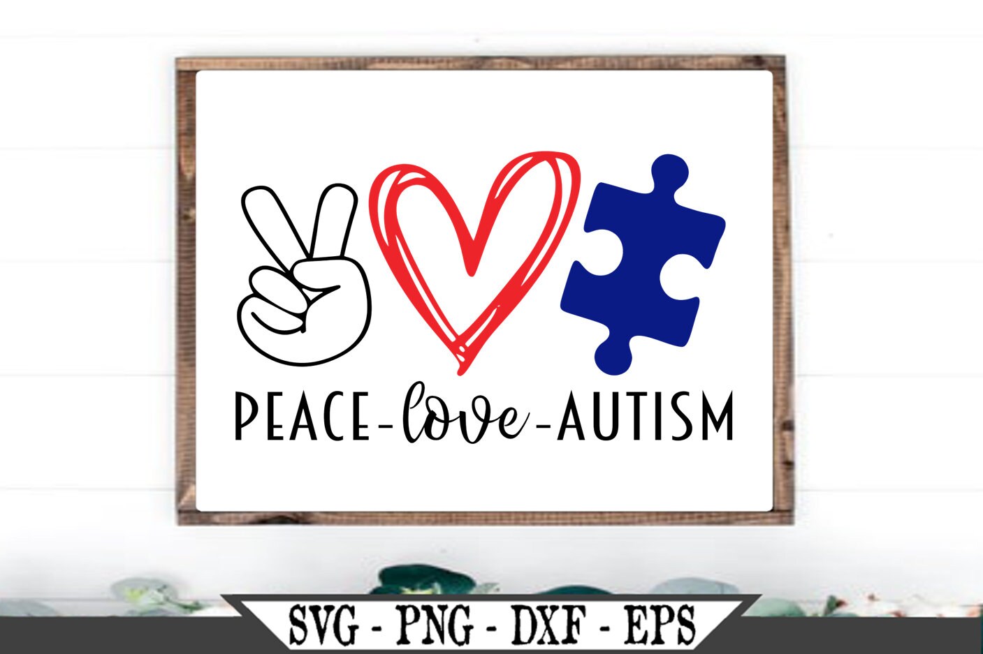 Free Free 112 Peace Love Autism Svg SVG PNG EPS DXF File