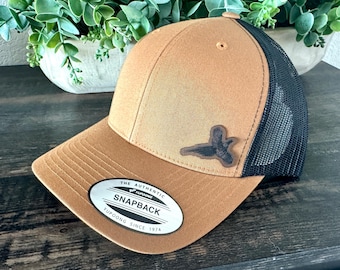Pheasant  Trucker Hat – Engraved Game Bird Snapback Cap, Hunting Hat, Rustic Outdoorsman Gift, Upland Bird Hat