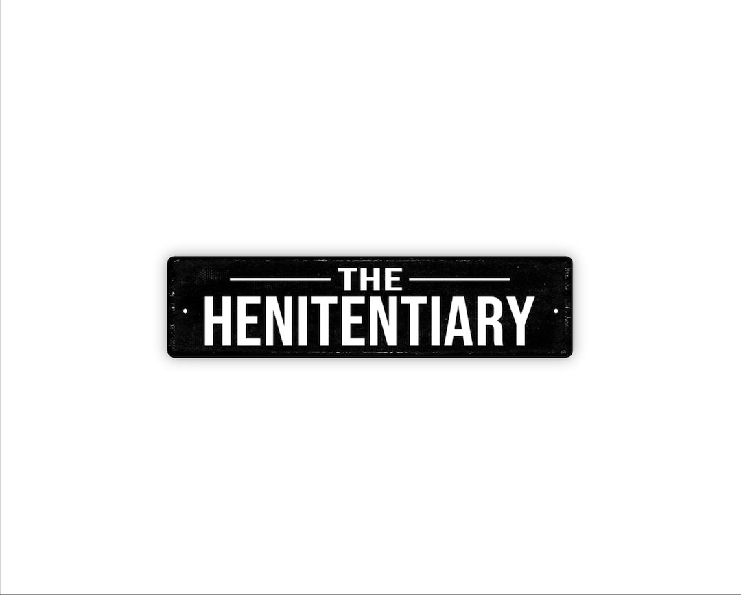 The Henitentiary Sign Funny Chicken Coop Metal Wall Decor for Hen House ...