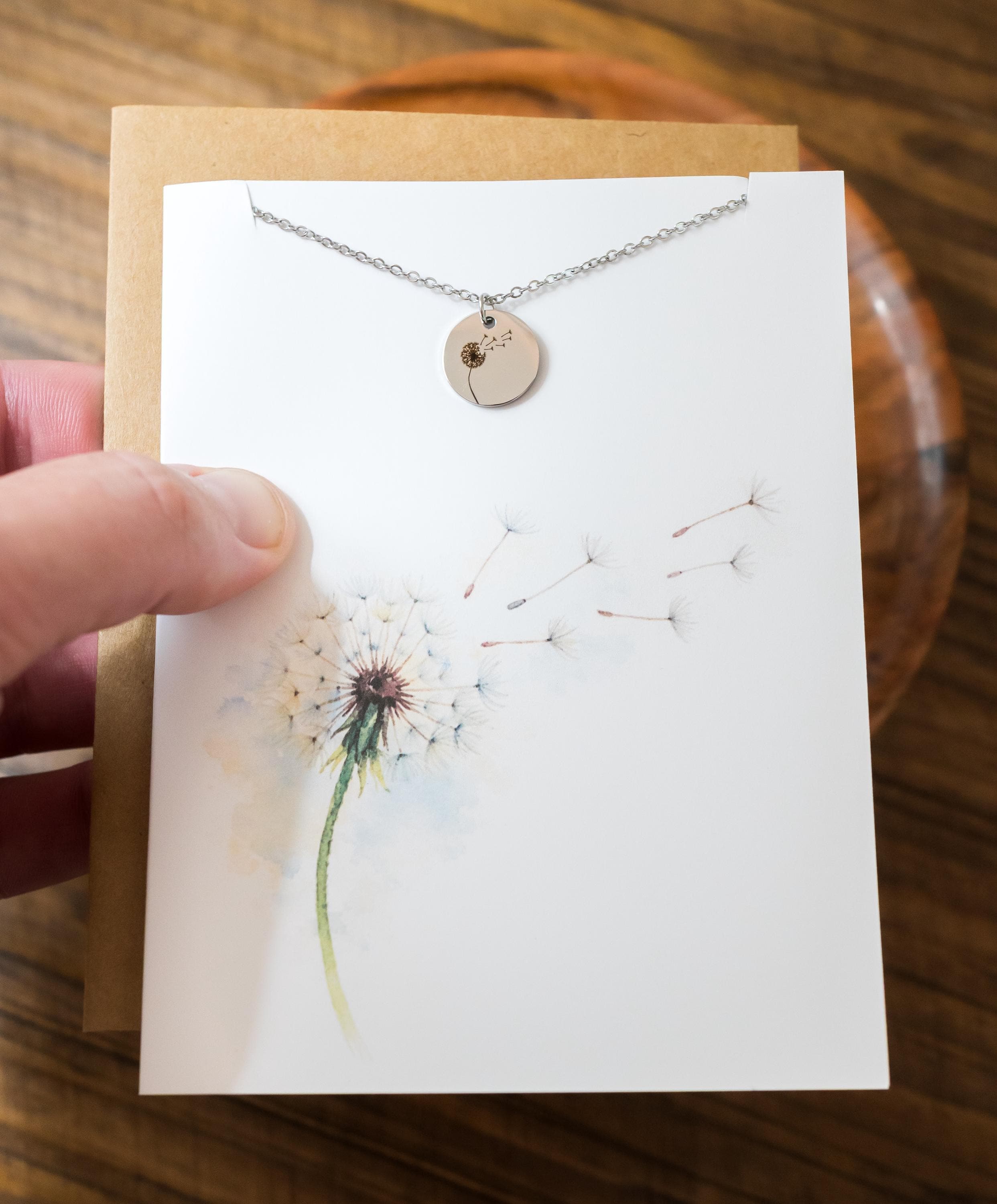 Dandelion Necklace - Etsy