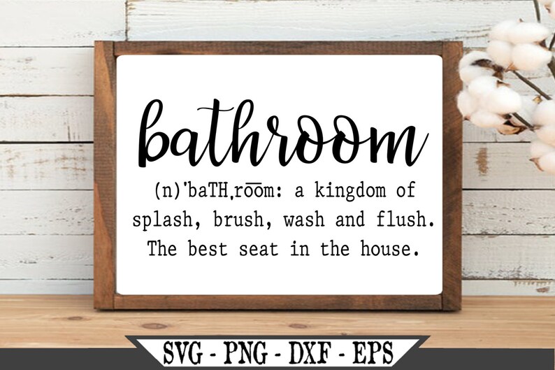 Download Bathroom Definition SVG Vinyl Cutter Cut File For Cricut ...