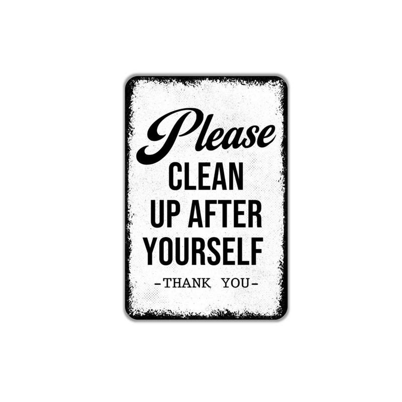 Workplace Clean up Signs - Etsy