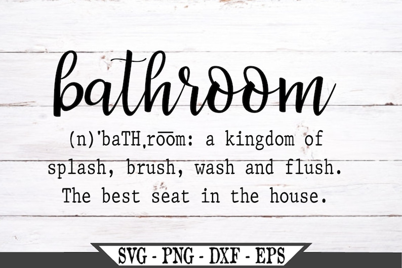 Download Bathroom Definition SVG Vinyl Cutter Cut File For Cricut ...