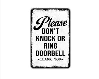 thumbnail interactive-video image 1 of "Please Do Not Knock - Deliveries Only" Sign - Laser Engraved Acrylic Plaque - Tiger Laser 1 of 3